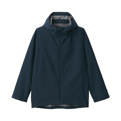 無印良品 紳士 撥水 フードジャケット メンズ AD0X5A5S ダークネイビー 紳士XL