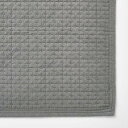 無印良品 洗いざらしの綿キルティングラグ ・こたつ下敷兼用・195×195cm・グレー 84671272