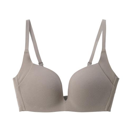 無印良品 婦人 ノンワイヤー胸の形を整えるブラジャー プラスサイズ レディース FCH37A5S モカブラウン..