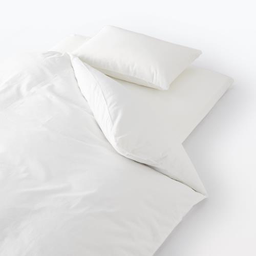 無印良品 洗いざらし敷ふとんカバー オフ白 セミダブルサイズ 120×200-210cm用 83334239