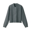 無印良品 婦人 ミラノリブ編みブルゾン レディース BA1P0A4A ダークグレー 婦人S