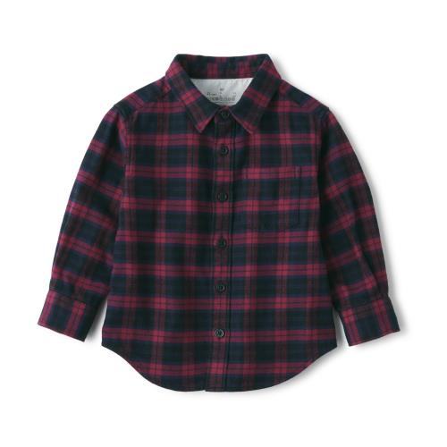 無印良品 シャツ 両面起毛フランネル長袖シャツ (ベビー) ユニセックスベビー CCL09A2A ダークレッドチェック 80 無印良品 シャツ 両面起毛フランネル長袖シャツ (ベビー) ユニセックスベビー CCL09A2A ダークレッドチェック 80