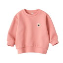 無印良品 ベビー あたまするっと二重編み刺繍入りスウェットシャツ ユニセックスベビー CC22IA4S ライトオレンジ ベビー100