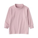 無印良品 ベビー 起毛スムース編みハイネック長袖Tシャツ ユニセックスベビー CC23TA4A スモーキーピンク ベビー90