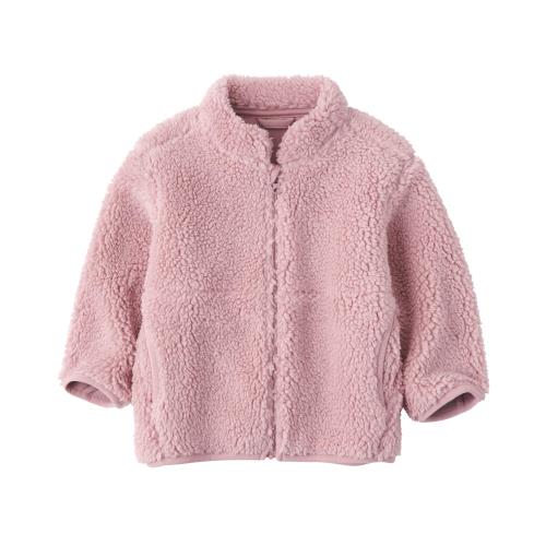 無印良品 ベビー ボアフリースジャケット ユニセックスベビー CC23WA4A スモーキーピンク ベビー100