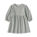 無印良品 ベビー 両面起毛フランネルワンピース ユニセックスベビー CC23VA4A グレーチェック ベビー90