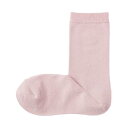 無印良品 婦人 足なり直角 履き口やわらか 靴下 (口ゴムなし・三層) レディース DAJ35A5S ピンク 21~23cm