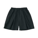無印良品 キッズ 乾きやすいUVカットキュロット ガールズ CB1NWA5S 黒 キッズ140(4)