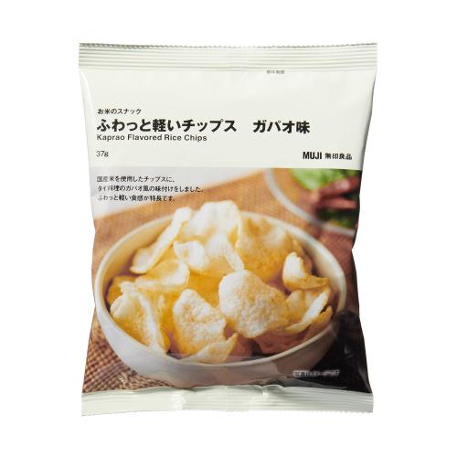 無印良品 お米のスナック ふわっと軽いチップス ガパオ味 37g UFZ70A4Sのサムネイル