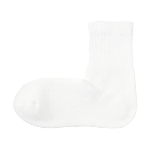 無印良品 紳士 足なり直角 パイル編み 履き口のびのび ショート丈靴下 メンズ DAD47A5S オフ白 27~29cm