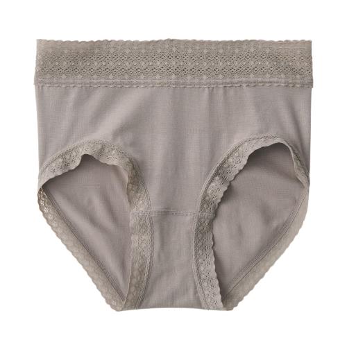 無印良品 婦人 なめらかレース付きハイライズショーツ レディース FCE34A5S モカブラウン 婦人S