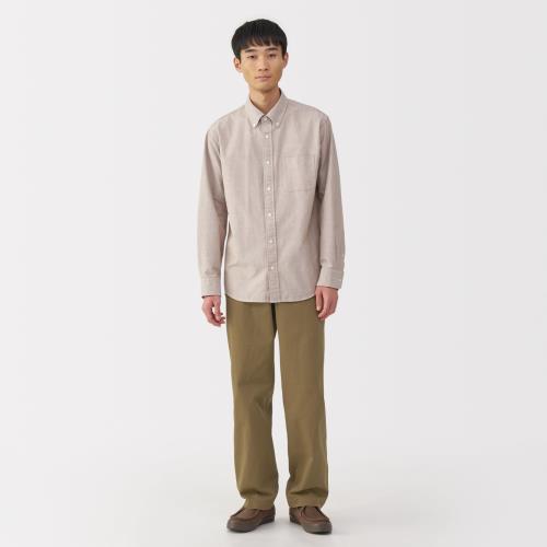 無印良品 紳士 洗いざらしチノワイドパンツ メンズ AE0ZJA5S ダークベージュ 紳士70