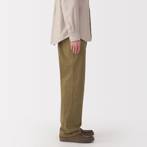 無印良品 紳士 洗いざらしチノワイドパンツ メンズ AE0ZJA5S ダークベージュ 紳士70