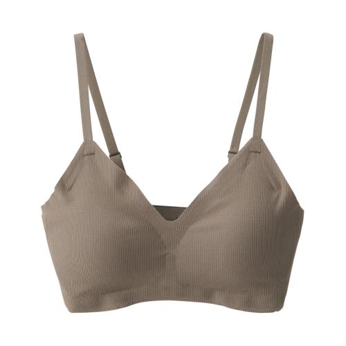 無印良品 婦人 肌あたりがやさしいリブブラジャー レディース FCH54A4A ダークモカブラウン 婦人S 無印良品 婦人 肌あたりがやさしいリブブラジャー レディース FCH54A4A ダークモカブラウン 婦人S