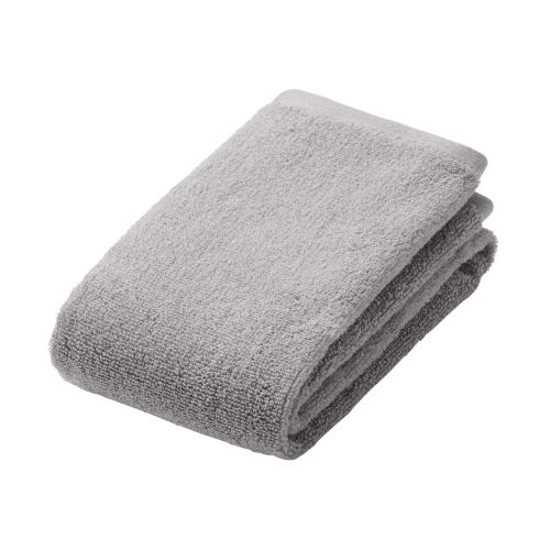 無印良品 ふっくらパイルフェイスタオル・15枚組 34×85cm・グレー/やわらか 84705403