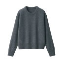 無印良品 婦人 洗えるウールミドルゲージクルーネックセーター レディース BA1P4A4A チャコールグレー 婦人XL(4)