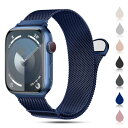 CAERMA コンパチブル アップルウォッチ バンド 38mm 40mm 41mm 42mm 44mm 45mm 46mm 49mm コンパチブル Apple Watch バンド ステンレス留め金製 男女兼用 長さ調節 強力な磁 通気 メッシュ ベルト コンパチブル Apple Watch Series 10/9/8/7/6/5/4/3/2/1/SE/Ultra 対応(49/46(2)