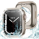 Kawoco アップルウォッチ 保護 カバー 44mm 薄型 防水 強化ガラス Apple Watch 一体型 二重構造 ケース Series 6 5 4 SE...