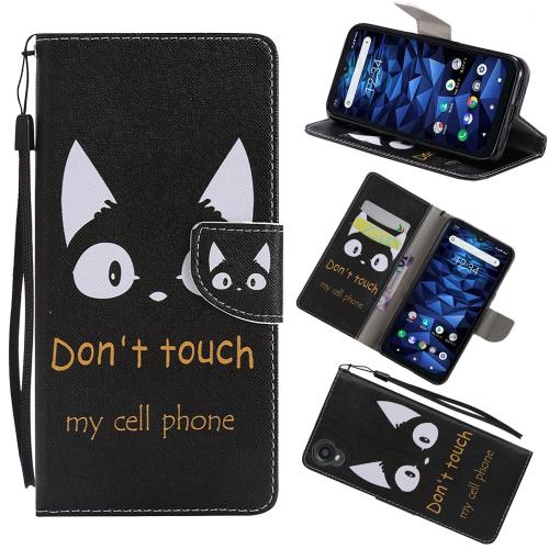 FOR DIGNO BX2 / A101KC 用の 対応スマホケース 手帳型 猫プリントカバー FOR DIGNO BX2 / A101KC 用の手帳ケース 手帳型 スマホケース レザー製 手帳カバー カメラ穴搭載可愛い猫デザインファッション