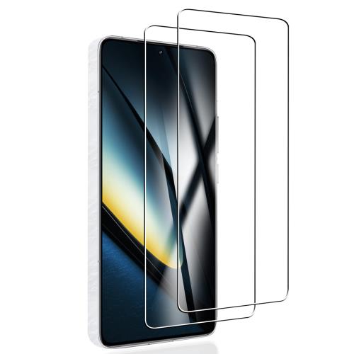 2枚ガラスフィルム対応 Xiaomi POCO F6 Pro ガラス フィルム FOR Xiaomi POCO F6 Pro フィルム FOR Xiaomi POCO F6 Pro 用の液晶保護フィルム 日本旭硝子素材AGC製品 硬度9H 気泡ゼロ飛散防止 衝撃吸収 指紋防止 簡単貼り付け