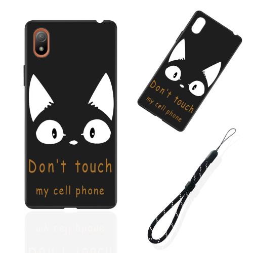 FOR Xperia Ace III SOG08/ SO-53C 用のケース シリコン tpu 薄型 耐衝撃カバー スマホ 防水ケース かわいい 人気 オシャレ スリム磨り表面 柔軟性 擦り傷防止 携帯カバー FOR Xperia Ace III SOG08/ SO-53C 用のスマートフォン専用保護ケース (Don't touch my cell phone) FOR Xperia Ace III SOG08/ SO-53C 用のケース シリコン tpu 薄型 耐衝撃カバー スマホ 防水ケース かわいい 人気 オシャレ スリム磨り表面 柔軟性 擦り傷防止 携帯カバー FOR Xperia Ace III SOG08/ SO-53C 用のスマートフォン専用保護ケース (Don't touch my cell phone)