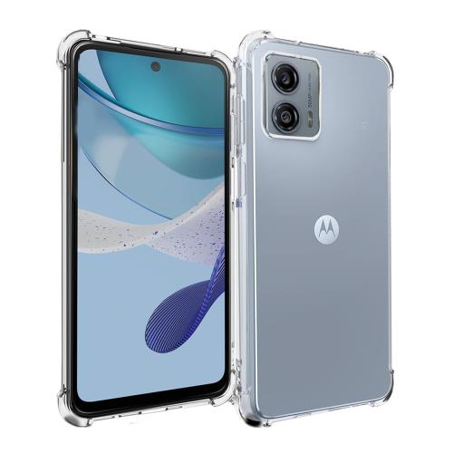 FOR Motorola MOTO G53J 5G 用の保護ケース FOR Motorola MOTO G53J 5G 用のTPU素材製 スマホケース 透明 スリム ソフト薄型 耐衝撃 FOR Motorola MOTO G53J 5G 用のカバー 全透明 四角を厚くする 指紋防止 PCduoduo