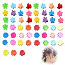 nalaina ミニ ヘアピン 50個入り ヘアクリップ お花 髪爪クリップ 前髪クリップ 多色へあアクセサリー 髪留め 髪飾り ヘアアクセサリー 子供バンスク...