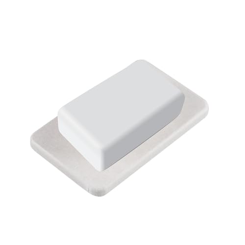 EZ PEACH 速乾 珪藻土 トレー 洗面所 トレイ 滑り止め 石鹸置き 歯ブラシスタンド 吸水性 キッチン 水切りマット (Pearl Grey)