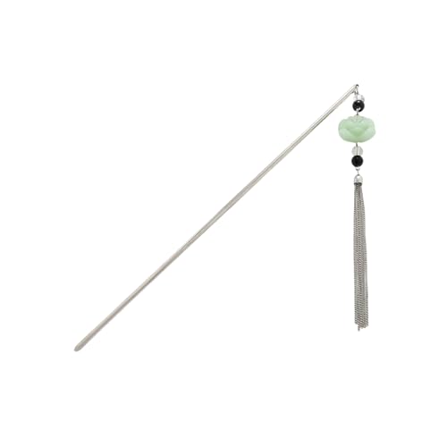 EZ PEACH かんざし スティック かんざし ヘアスティック 一本挿し シンプル ヘアアクセサリー 浴衣 ゆかた (花-Silver01)