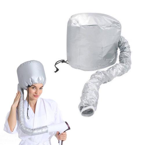 [nalaina] ヘアドライキャップ ハンズフリードライヤー (シルバー) ボンネット ヘアキャップ 温風乾燥..