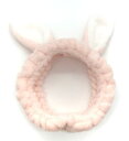 EZ Peach ヘアバンド 洗顔用 ヘアターバン ヘッドバンド かわいい うさぎの耳 レディース お風呂 洗顔 化粧 吸水 (Pink)