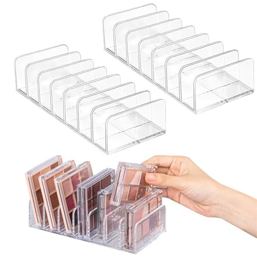 nalaina アイシャドウ 収納2個セット 7仕切り コスメ収納 アクリル 仕切り 収納 メイク収納 卓上 メイ..