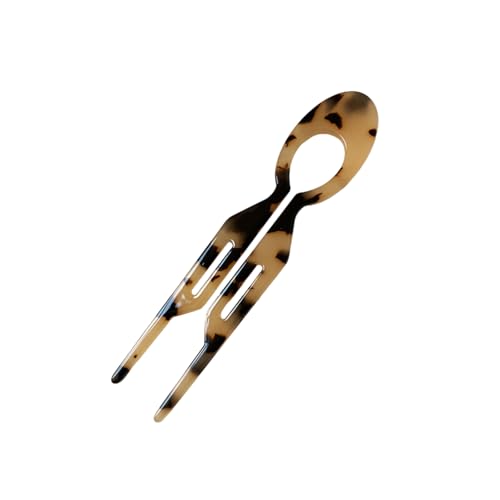 EZ PEACH 夜会巻きコーム べっ甲 インナーヘアアクセ お団子 簡単 まとめ髪 髪飾り まとめ髪 髪留め 盛り髪 お団子 簡単 結婚式 卒業式 入学式 宴会 普段使い 花嫁など ヘアピン 浴衣 七五三 成人式 髪 飾り 袴 着物 (ベージュ玳瑁)