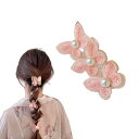 EZ PEACH ヘアアクセサリー レディース 人気 ワイヤーポニー ヘアワイヤー アレンジワイヤー ヘアゴム 大人っぽい シンプル おしゃれ 細 ヘアゴム アレンジ自在 紐 おしゃれ (蝶ヘ/桜色)