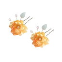 EZ PEACH 髪飾り パール Uピン お花 キラキラ 髪留め 水引 ヘアアクセサリー レディース 結婚式 パーティー 入学式 お呼ばれ 卒業式 和装 成人式...