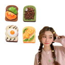 EZ PEACH ヘアピン おしゃれ 前髪クリップ ヘアピン 食品サンプル 立体感 小さめ 可愛い 前髪ピン 大流行 可愛い 面白い ヘアピン 髪飾り ヘアアク...