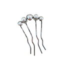 EZ PEACH 髪飾り パール ヘアコーム DE 夜会巻き らくちん かんたん ヘアアレンジ 初心者の方にお勧め 簡単ヘ 盛り髪 コーム 和装 普段使い 披露...