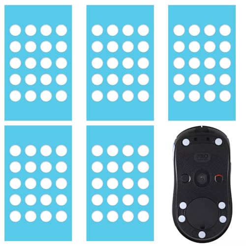 nalaina マウスソール ICE 汎用 6mm 円形 100粒入り マウス ドット スケート マウスフィート 丸形 ゲーミングマウス 滑り強化 通用 高耐久 超低摩擦 マウスフィート交換用 ラウンドエッジ マウス移動改善