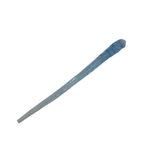 EZ PEACH べっ甲風 スティック かんざし ヘアスティック 一本挿し シンプル ヘアアクセサリー 浴衣 ゆかた (青)