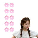 EZ PEACH 花 mini パール バンスクリップ ミニ ヘアアクセサリー レディース ヘアクリップ 小さめ 髪留め ヘアピン 髪飾り 小さい 小さめ ボブ...