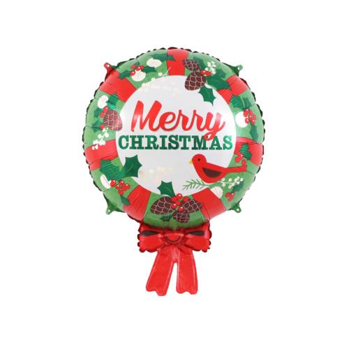 クリスマス バルーン 飾り セット アルミ 風船 装飾 飾り付け MERRY CHRISTMAS ミニ ホイルバルーン パーティーグッズ 装饰 デコレーション 学園祭 部屋 candy canes サンタさん クリスマスツリー (クリスマスリース)