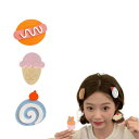 EZ PEACH ヘアピン おしゃれ 前髪クリップ ヘアピン 食品サンプル 立体感 可愛い 前髪ピン 大流行 可愛い 面白い ヘアピン 髪飾り ヘアアクセサリー 3本入 (デザートです)
