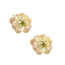 EZ PEACH バンスクリップ 小さめ ヘアクリップ ミニ 2個セッ花ヘアクリップ 前髪留め 髪飾り キュート 大人 キラキラ ヘアクリップ レディース 可愛...