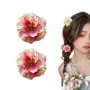 EZ PEACH バンスクリップ 小さめ ヘアクリップ ミニ 2個セッ花ヘアクリップ 前髪留め 髪飾り キュート 大人 キラキラ ヘアクリップ レディース 可愛...