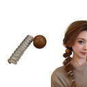 EZ PEACH ヘアアクセサリー レディース 人気 ワイヤーポニー ヘアワイヤー アレンジワイヤー ヘアゴム 大人っぽい シンプル おしゃれ 細 ヘアゴム アレンジ自在 紐 おしゃれ (飴玉/薄茶)