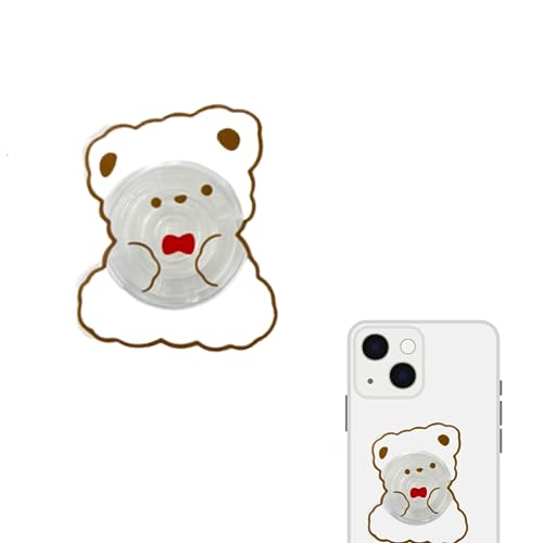 スマホリング おしゃれ 各種他対応 スマホリング かわいい アクリル スマホケース スマホ小物 スマホ グリップトック グリップトーク スマホグリップ ホールドリング 落下防止 かわいい (BEAR01)