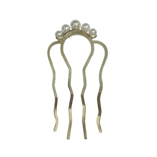 EZ PEACH 髪飾り パール ヘアコーム DE 夜会巻き らくちん かんたん ヘアアレンジ 初心者の方にお勧め 簡単ヘ 盛り髪 コーム 和装 普段使い 披露...