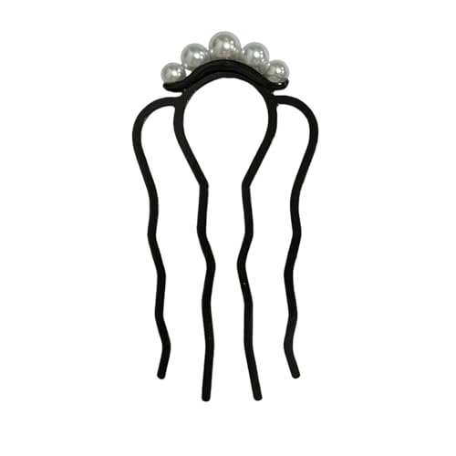 EZ PEACH 髪飾り パール ヘアコーム DE 夜会巻き らくちん かんたん ヘアアレンジ 初心者の方にお勧め 簡単ヘ 盛り髪 コーム 和装 普段使い 披露...