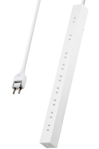 Usb Storage Media - エレコム 電源タップ 10個口 2m 雷ガード ほこりシャッター マグネット 回転脚パーツ 吊り穴 スイングプラグ ブラック ECT-2620WH