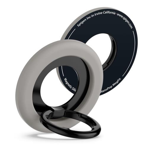 Spigen ナノポップ・マグフィット MagSafe 対応 スマホリング iPhone 16 対応 スマホスタンド／キック..